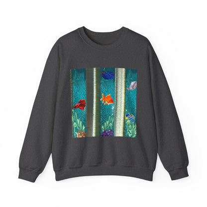 Vibrant Aquatic Sweatshirt - Cozy Outfit, Unique Gift, Everyday Comfort, Relaxing Atmosphere, Ocean Lover's Apparel
