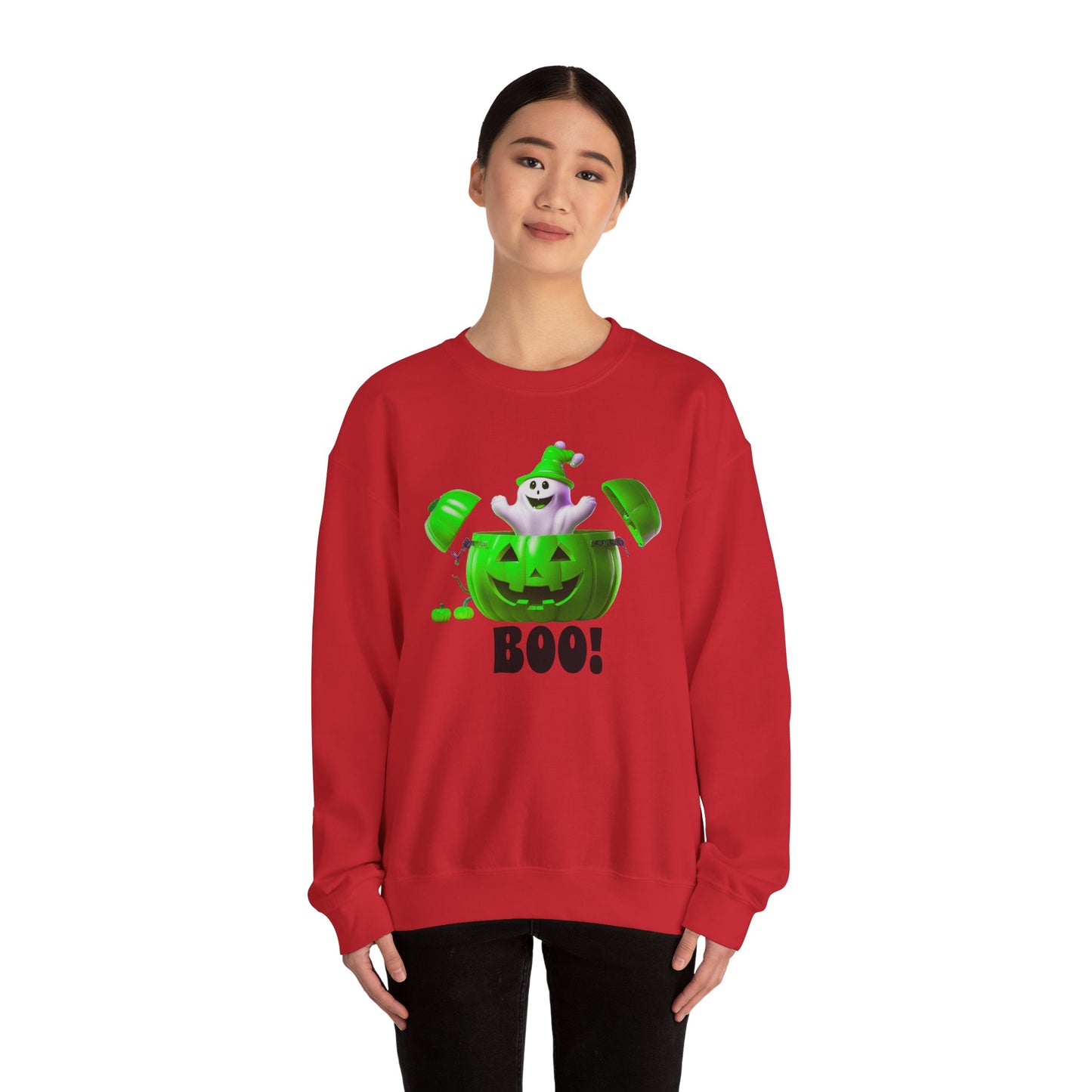 Halloween BOO Crewneck Sweatshirt, Unisex Boo Sweater for Fall Celebrations, Ghosts and Pumpkins Sweatshirt, Spooky Season Apparel, [...]
