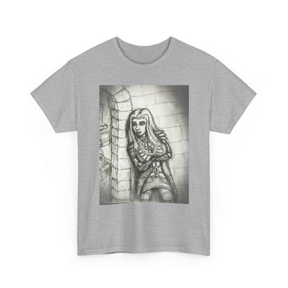 Fantasy Female Elf B & W Unisex Tee