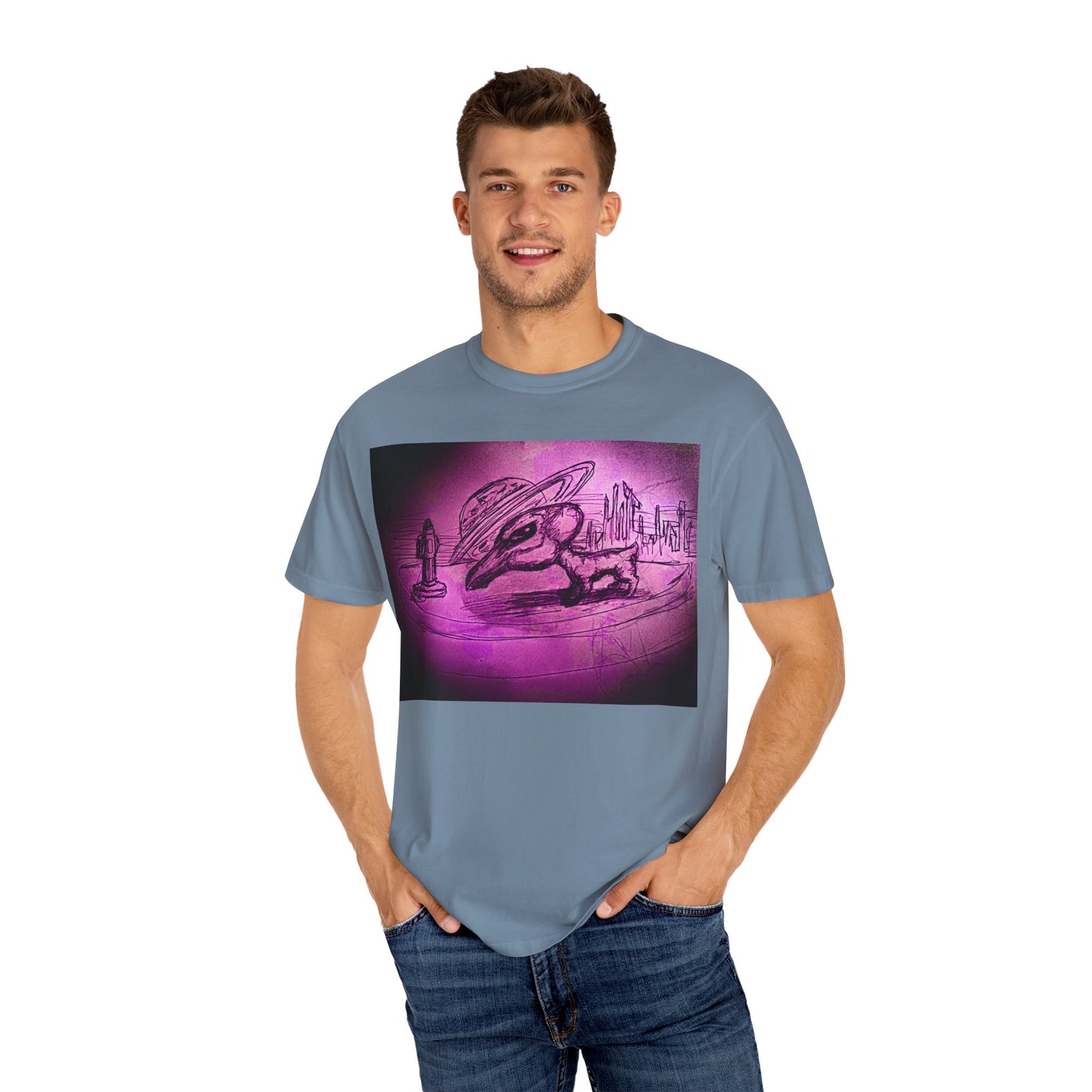 Alien Adventure Unisex T-Shirt - Garment-Dyed Graphic Tee