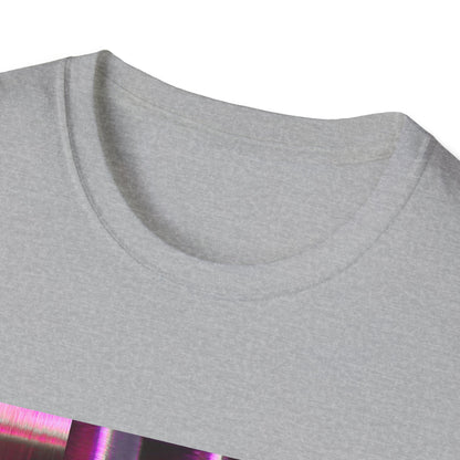 Vibrant Abstract Art T-Shirt, Trendy Graphic Tee, Softstyle Shirt, Unique Gift for Art Lovers, Casual Everyday Wear