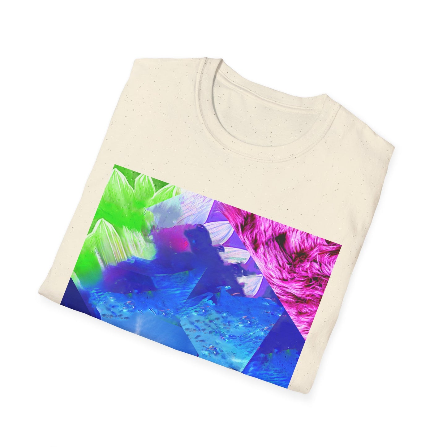 Colorful Moonlit Distorted Vibes Unisex T-Shirt, Graphic Tee, Casual Wear, Summer Fashion, Trendy Gift for Friends