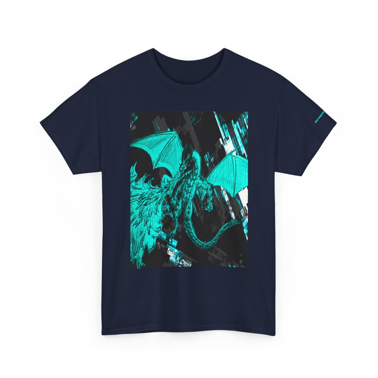 Dragon Graphic Tee — Neon Green Fantasy Dragon T-Shirt