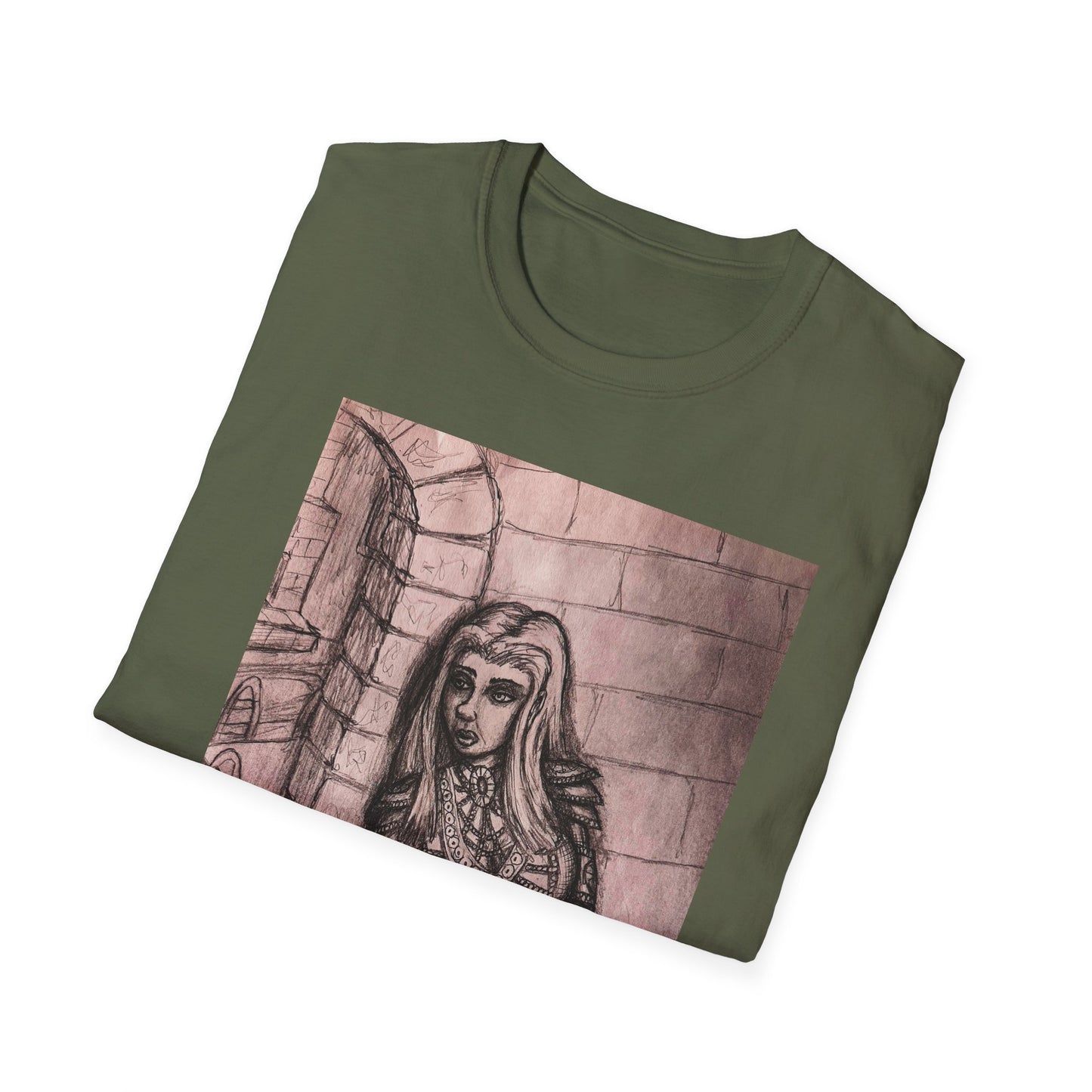 Fantasy Elf Warrior Unisex Softstyle T-Shirt