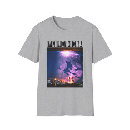 Halloween Graphic Tee, Witch Unisex Softstyle T-Shirt, Spooky Apparel, Trick or Treat Shirt, Halloween Gifts, Fall Fashion