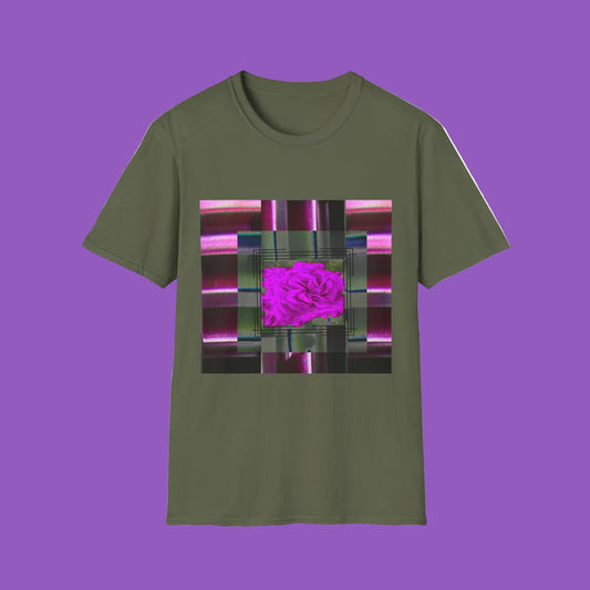 Vibrant Abstract Art T-Shirt, Trendy Graphic Tee, Softstyle Shirt