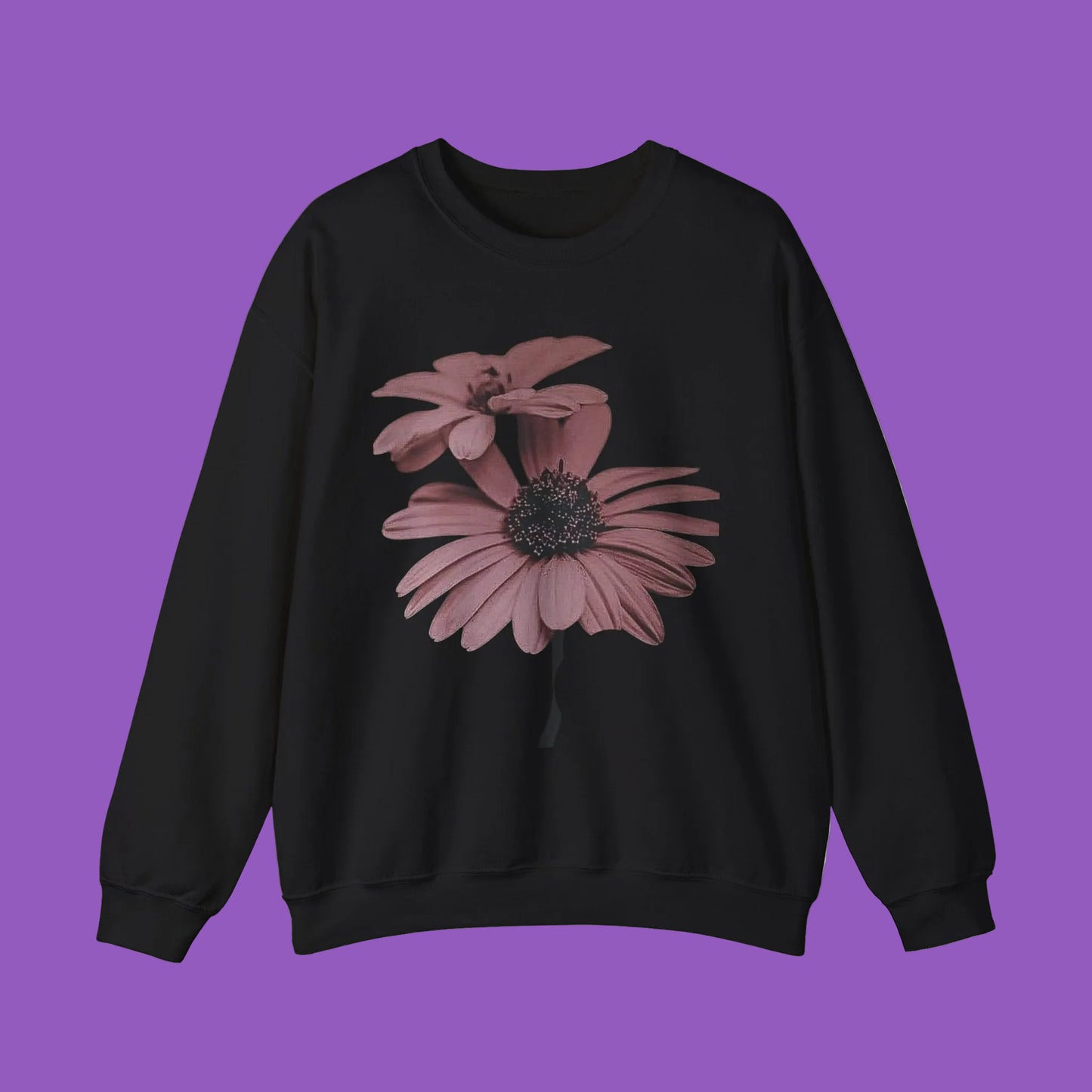 Faded Floral Crewneck Sweatshirt