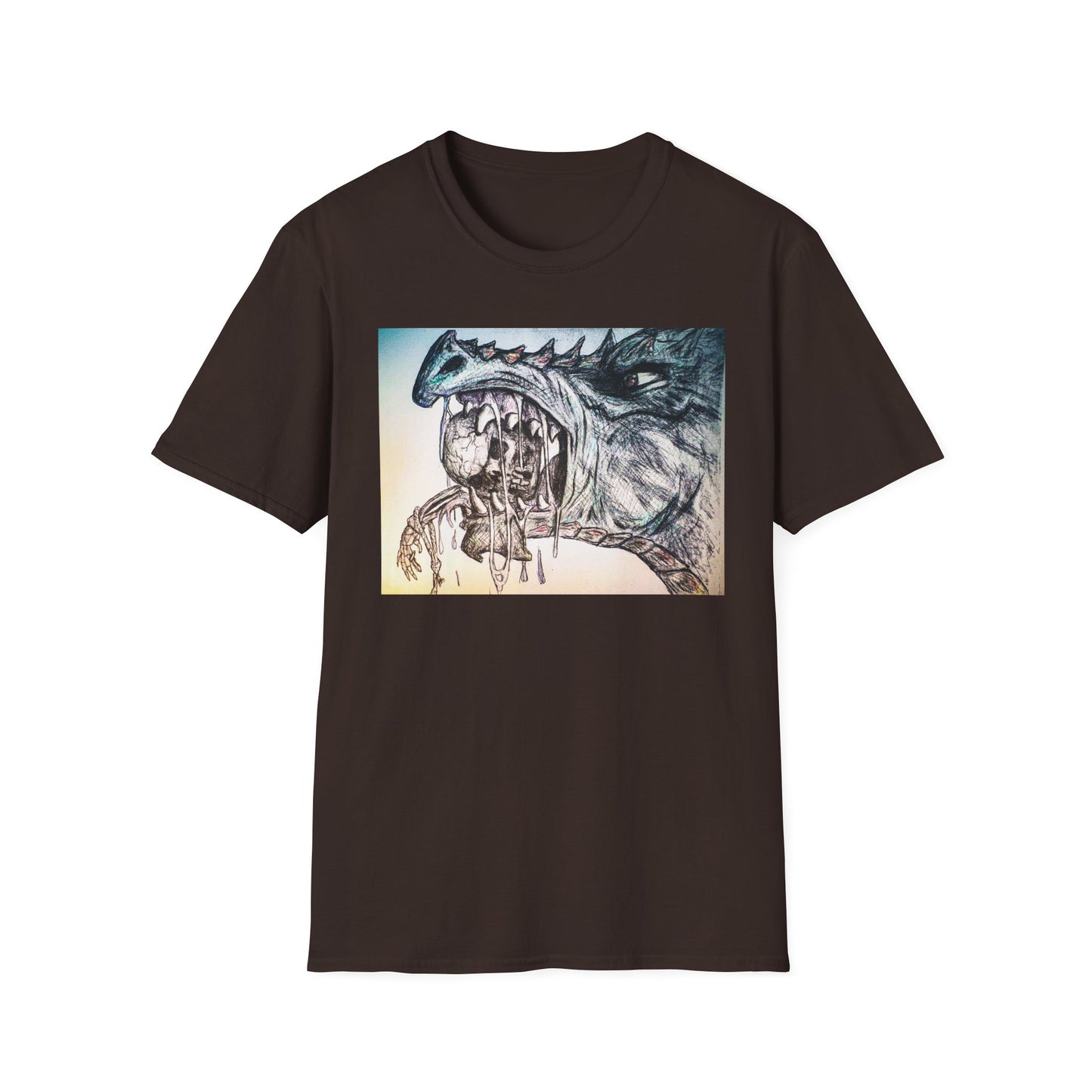 Graphic Dragon Art Unisex T-Shirt, Unique Gift for Ocean Lovers, Summer Vibes, Casual Wear, Perfect for Beach Days, Art Parties