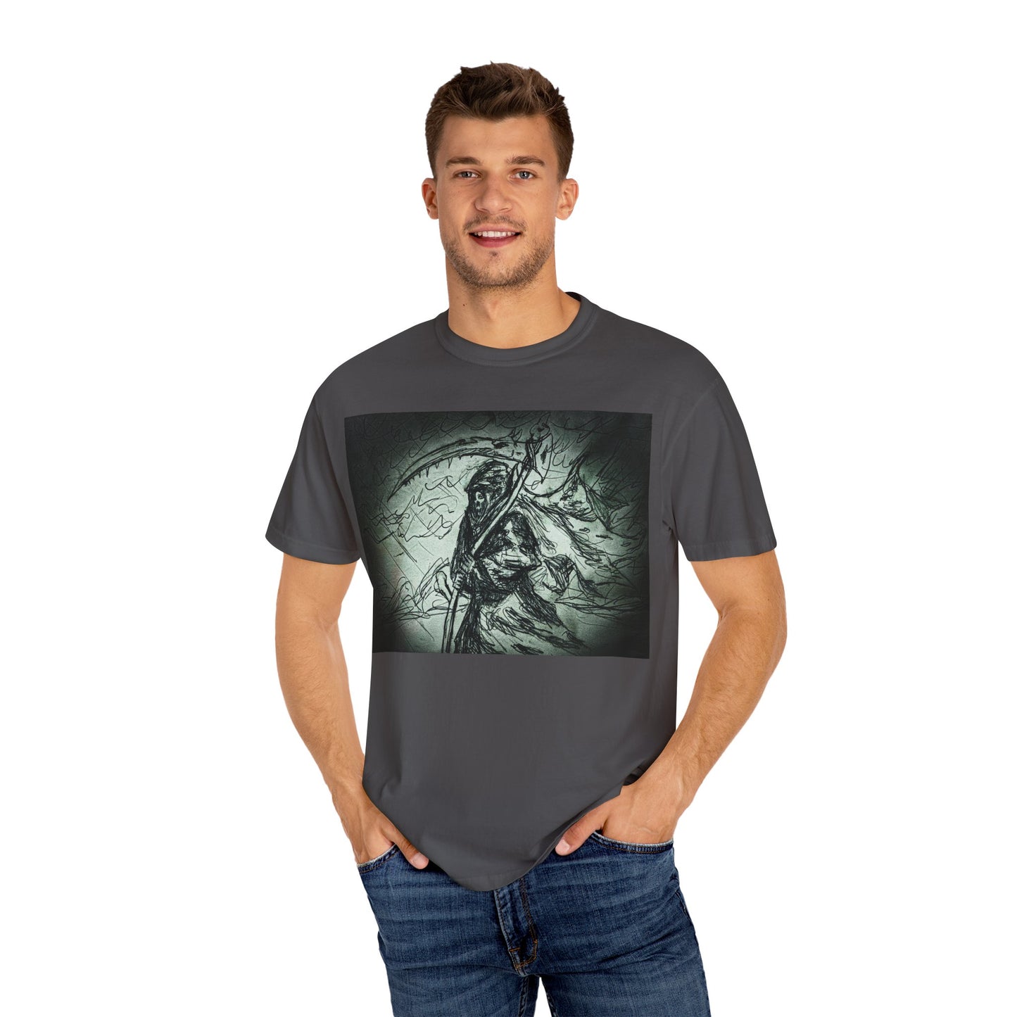 Grim Reaper Graphic T-Shirt for Halloween