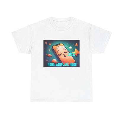 Tee Shirt - Airplane Mode Cute Phone Sleeping Design