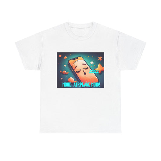 Tee Shirt - Airplane Mode Cute Phone Sleeping Design