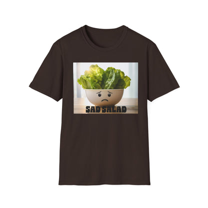 Cute T-Shirt with Sad Salad Face Design