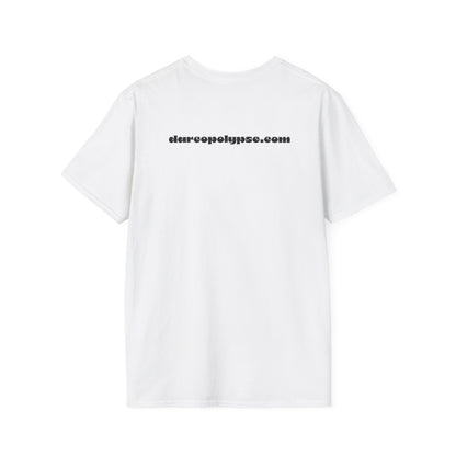 Gothic Purple Cartoon Horror Tee — Knife Kid with Teddy Graphic T-Shirt