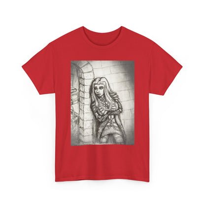 Fantasy Female Elf B & W Unisex Tee