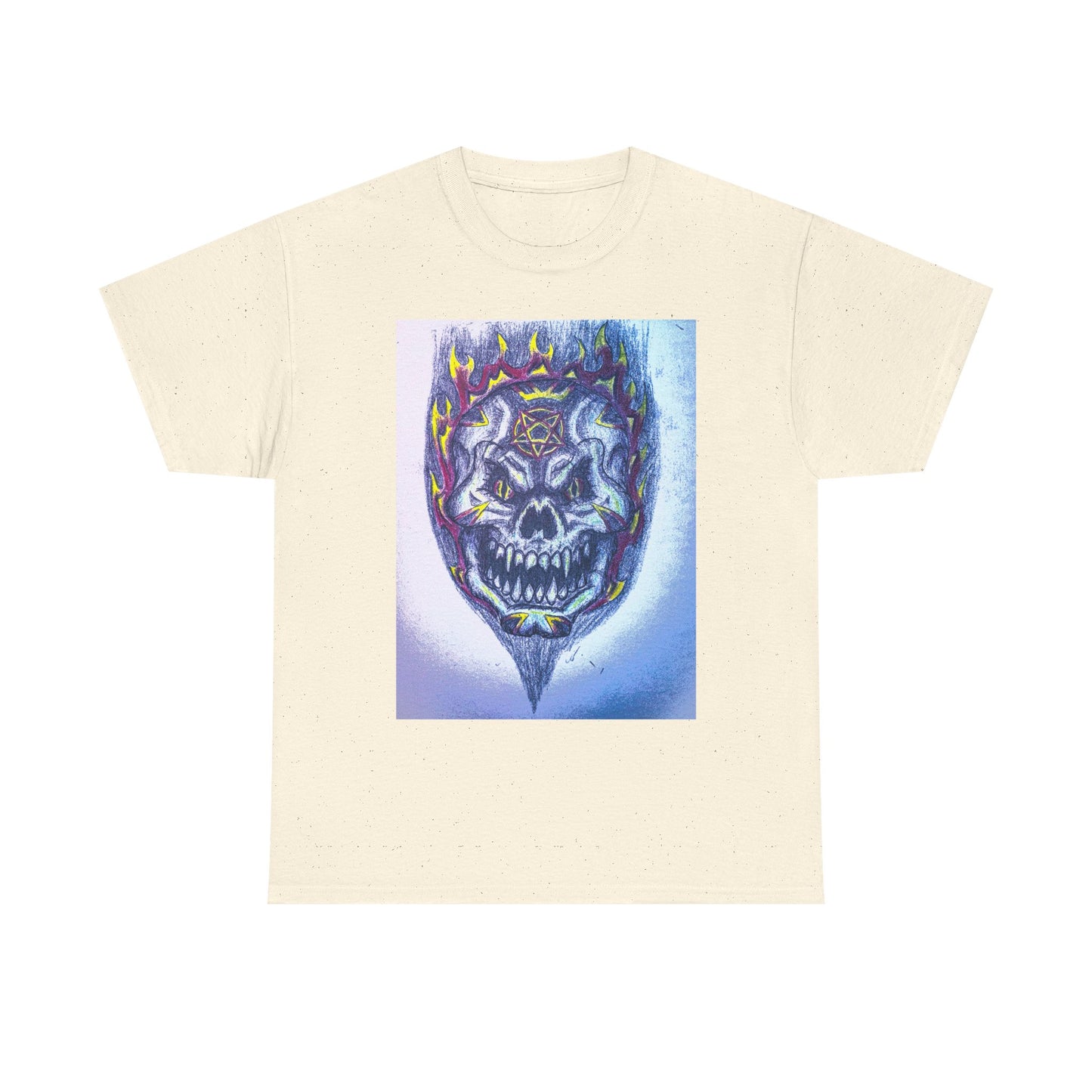 Edgy Skull Graphic Tee, Unisex Heavy Cotton T-Shirt for Halloween, Music Festivals, Everyday Wear, Gifts for Him and Her