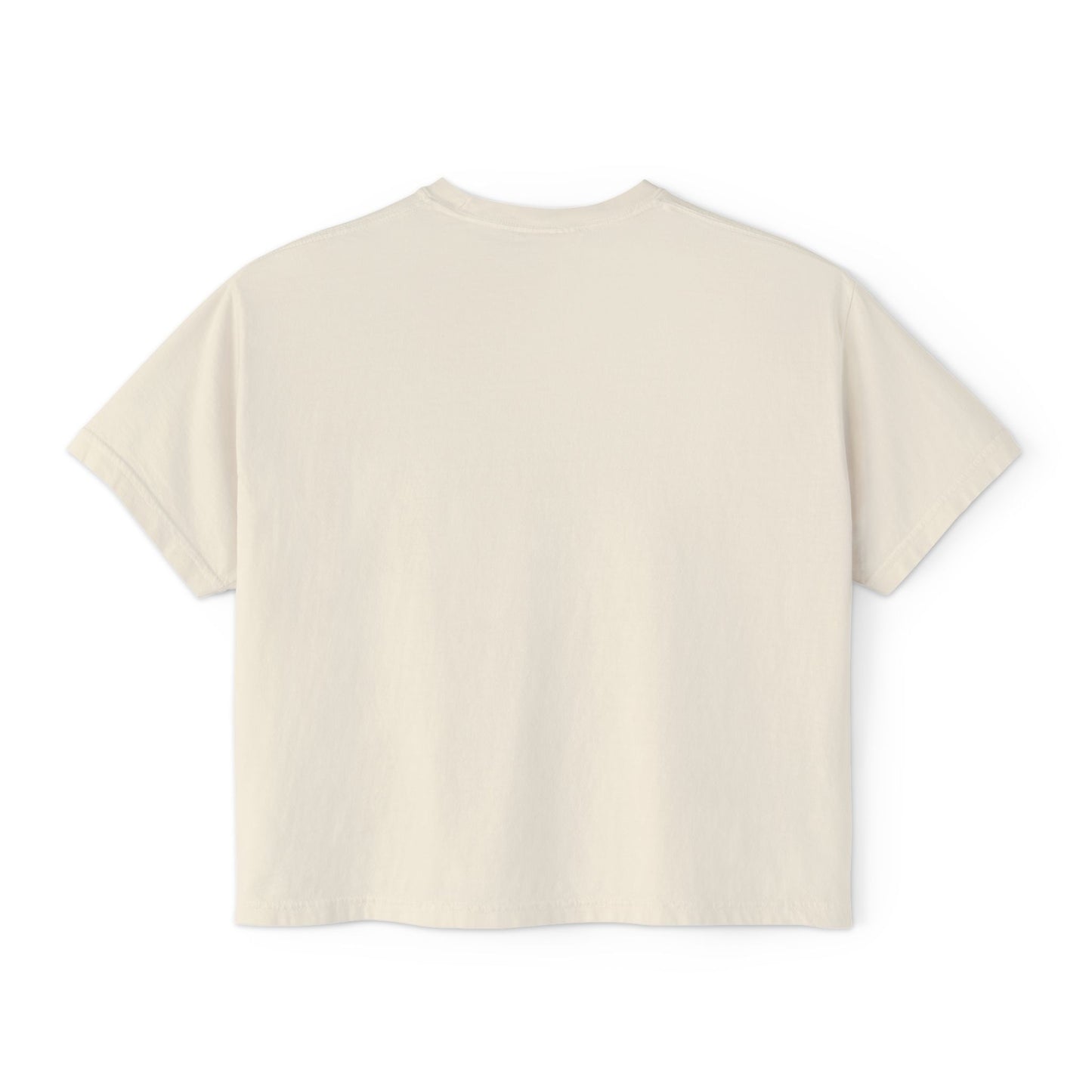 Botanical Women's Boxy Tee, Floral Crop Top, Casual Summer Wear, Gift for Her, Nature Lover Shirt