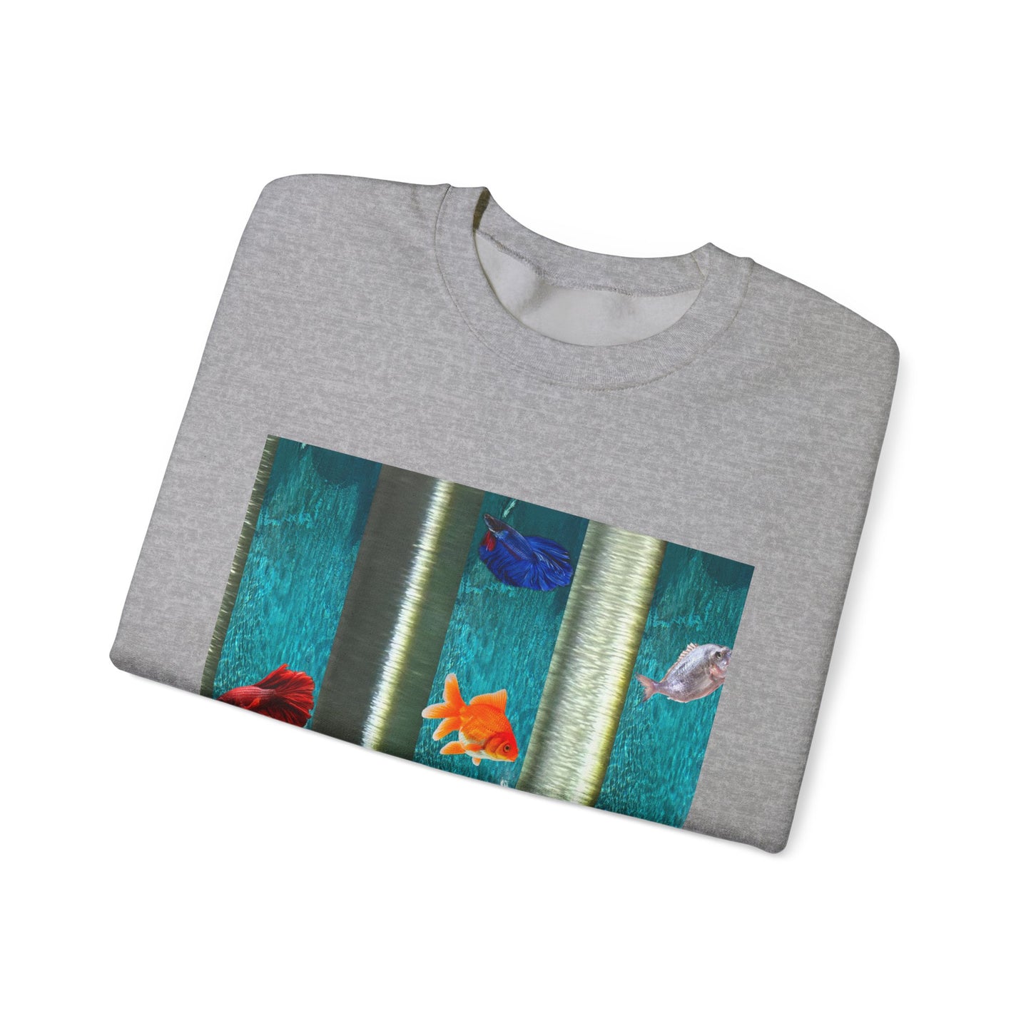 Vibrant Aquatic Sweatshirt - Cozy Outfit, Unique Gift, Everyday Comfort, Relaxing Atmosphere, Ocean Lover's Apparel
