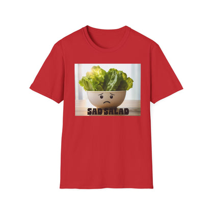 Cute T-Shirt with Sad Salad Face Design