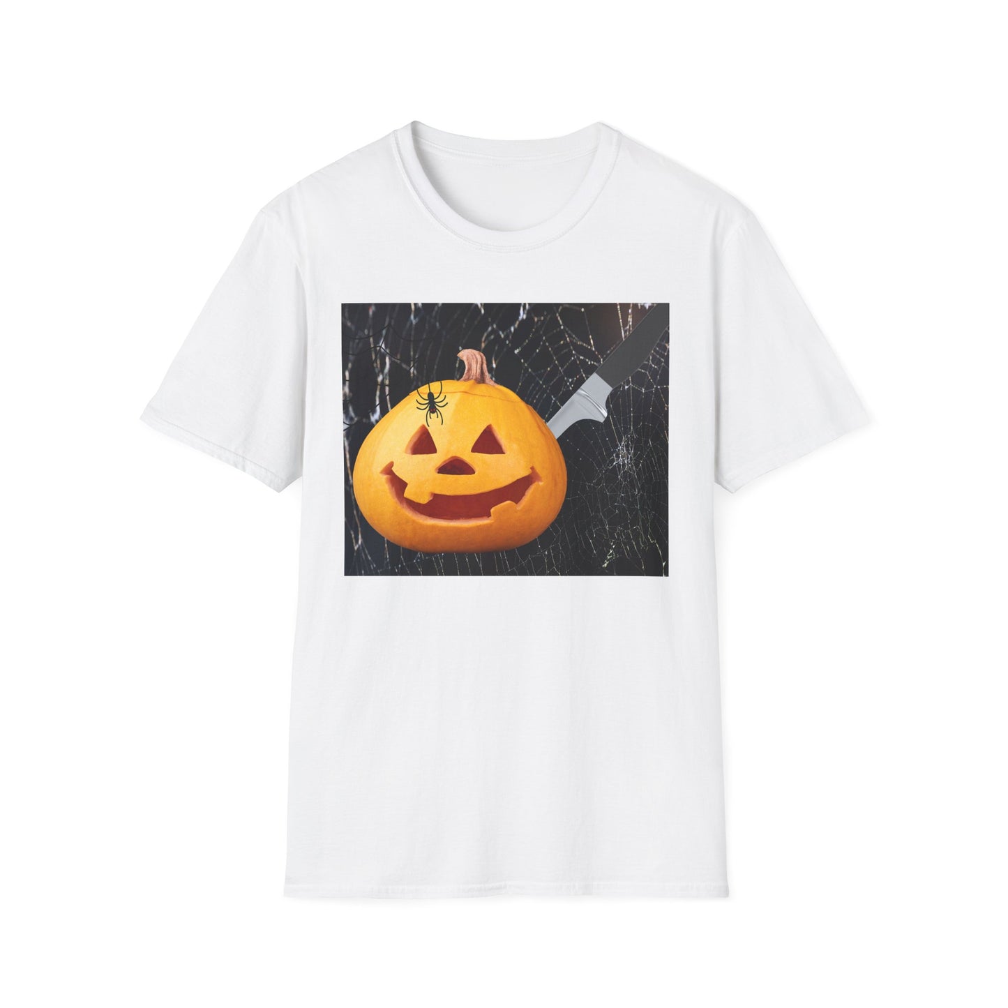 Halloween Pumpkin Horror T-Shirt, Unisex Tee, Spooky Shirt, Fall Fashion, Halloween Costume, October Celebration Gear