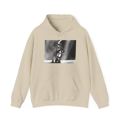 Witch Hoodie with Black Cat and Broom - Unisex