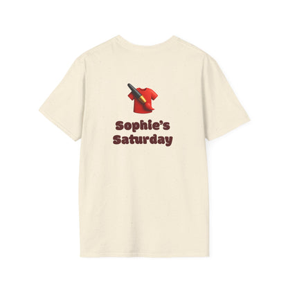 Sophie’s Saturday Floral Abstract T-Shirt — Red Rose Graphic Tee