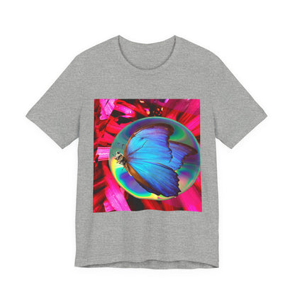 Colorful Butterfly Graphic Tee, Butterfly Shirt, Unisex T-Shirt, Nature Lover Gift, Casual Summer Wear, Vibrant Art Tee