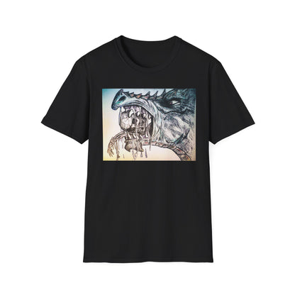 Graphic Dragon Art Unisex T-Shirt, Unique Gift for Ocean Lovers, Summer Vibes, Casual Wear, Perfect for Beach Days, Art Parties