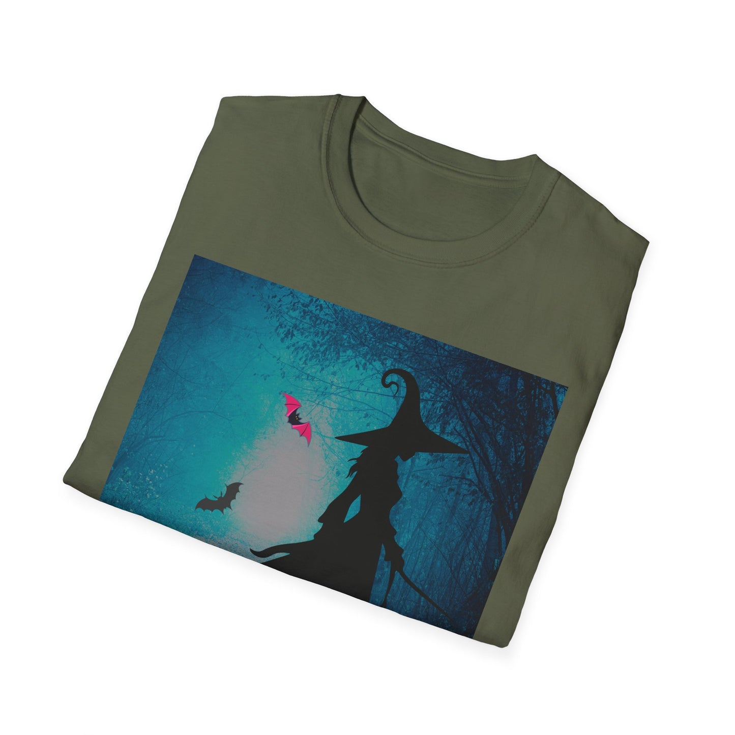 Magical Witch Art T-Shirt, Halloween Tee, Witchy Apparel, Gift for Her, Cute Graphic Shirt, Soft Unisex T-Shirt