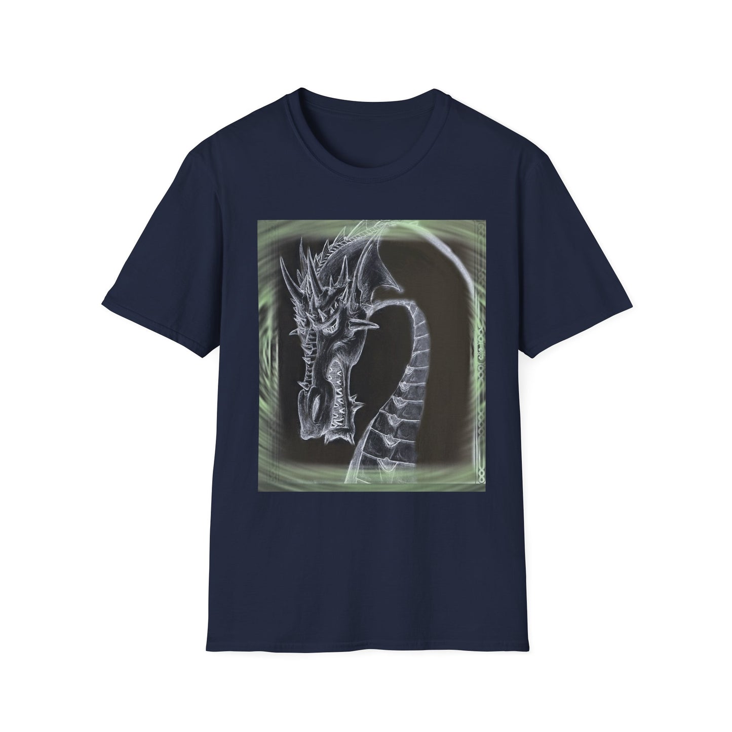 Dragon Skull T-Shirt — Gothic Fantasy Dragon Art Tee