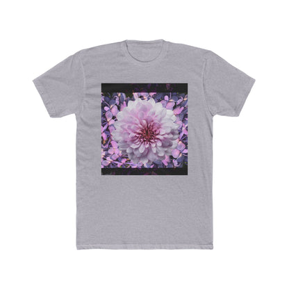 Floral Lilacs Bloom Unisex Cotton Crew Tee, Floral T-Shirt, Summer Outfit, Gift for Nature Lovers, Eco-Friendly Apparel, Botanical Tee