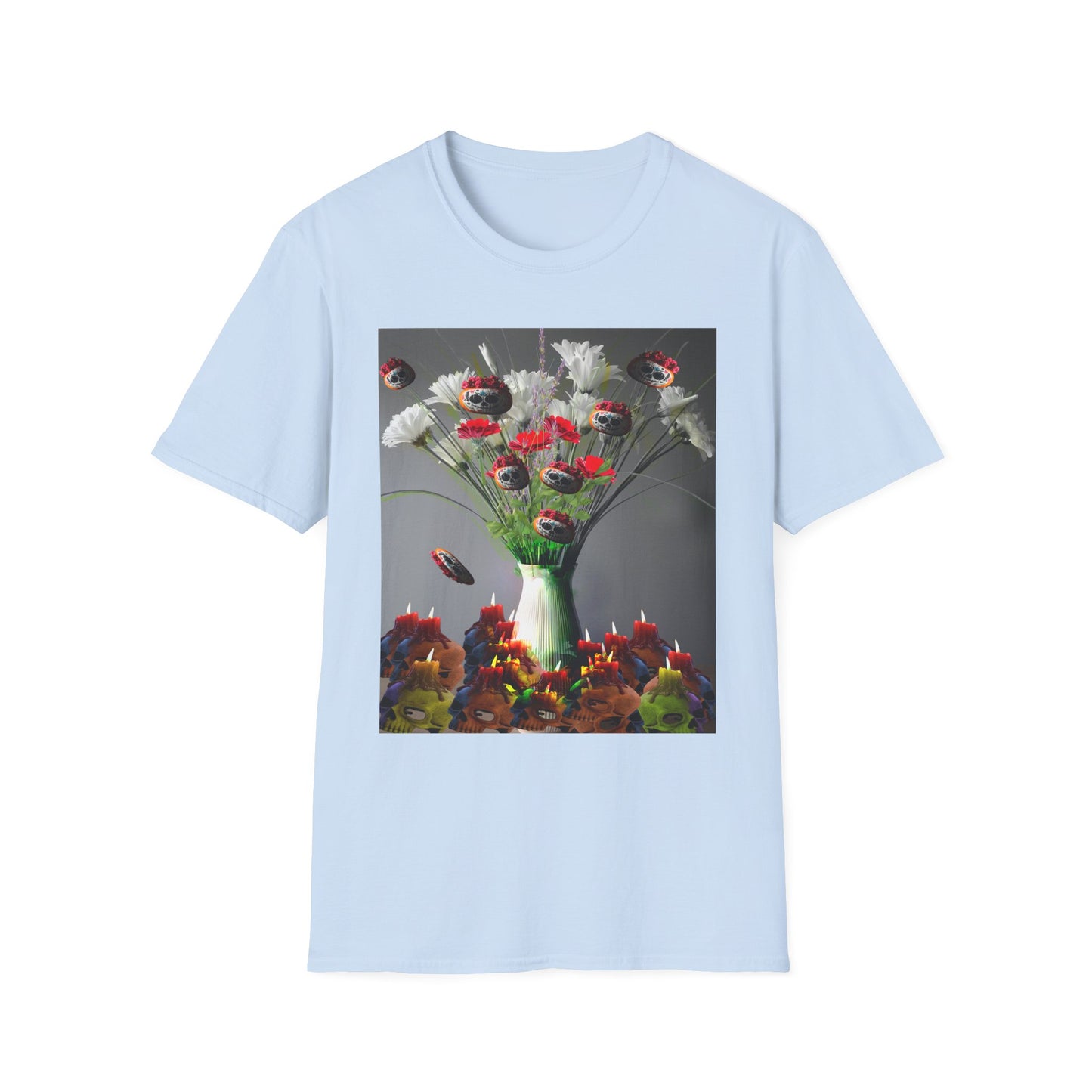 Skeleton Pumpkin Bouquet T-Shirt