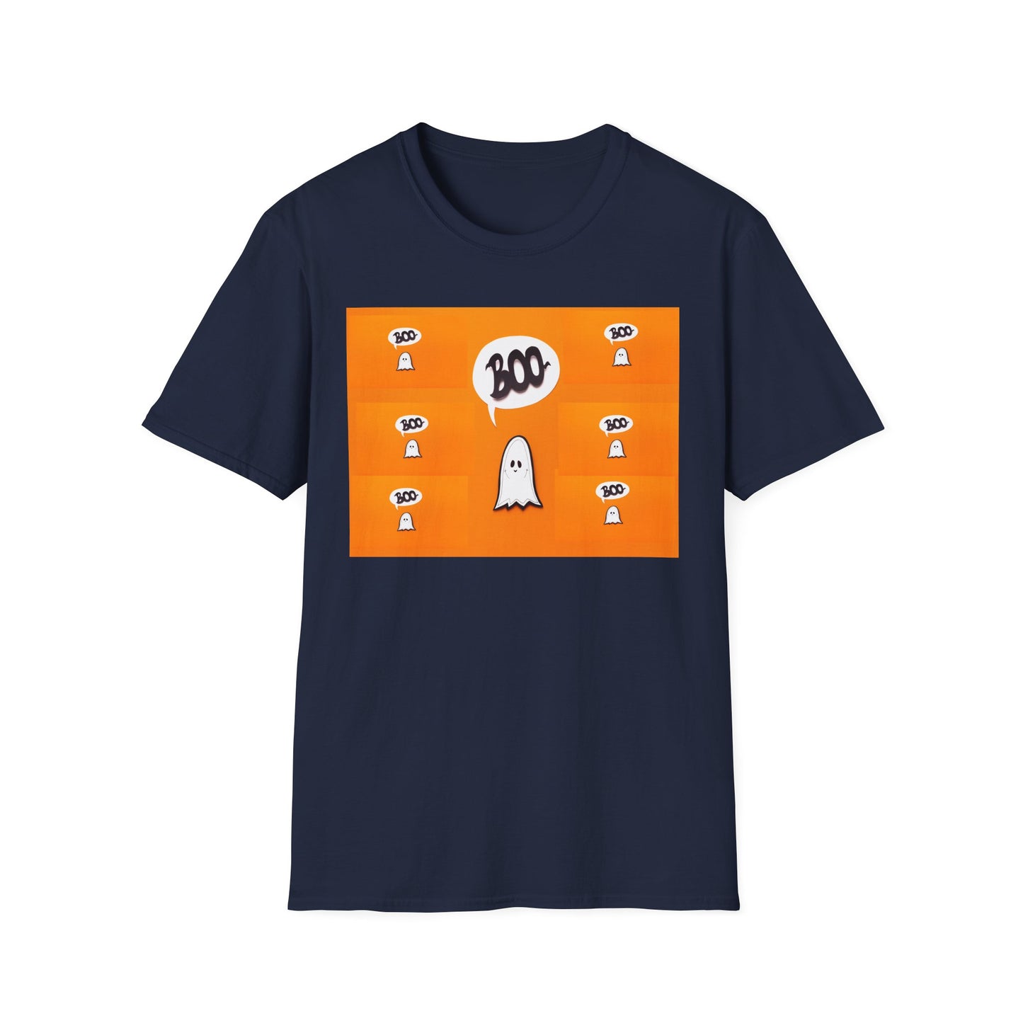 Halloween Ghost 'Boo' Unisex T-Shirt | Spooky Vibes, Costume, Fall Festivities, Trick-or-Treat, Fun Graphic Tee