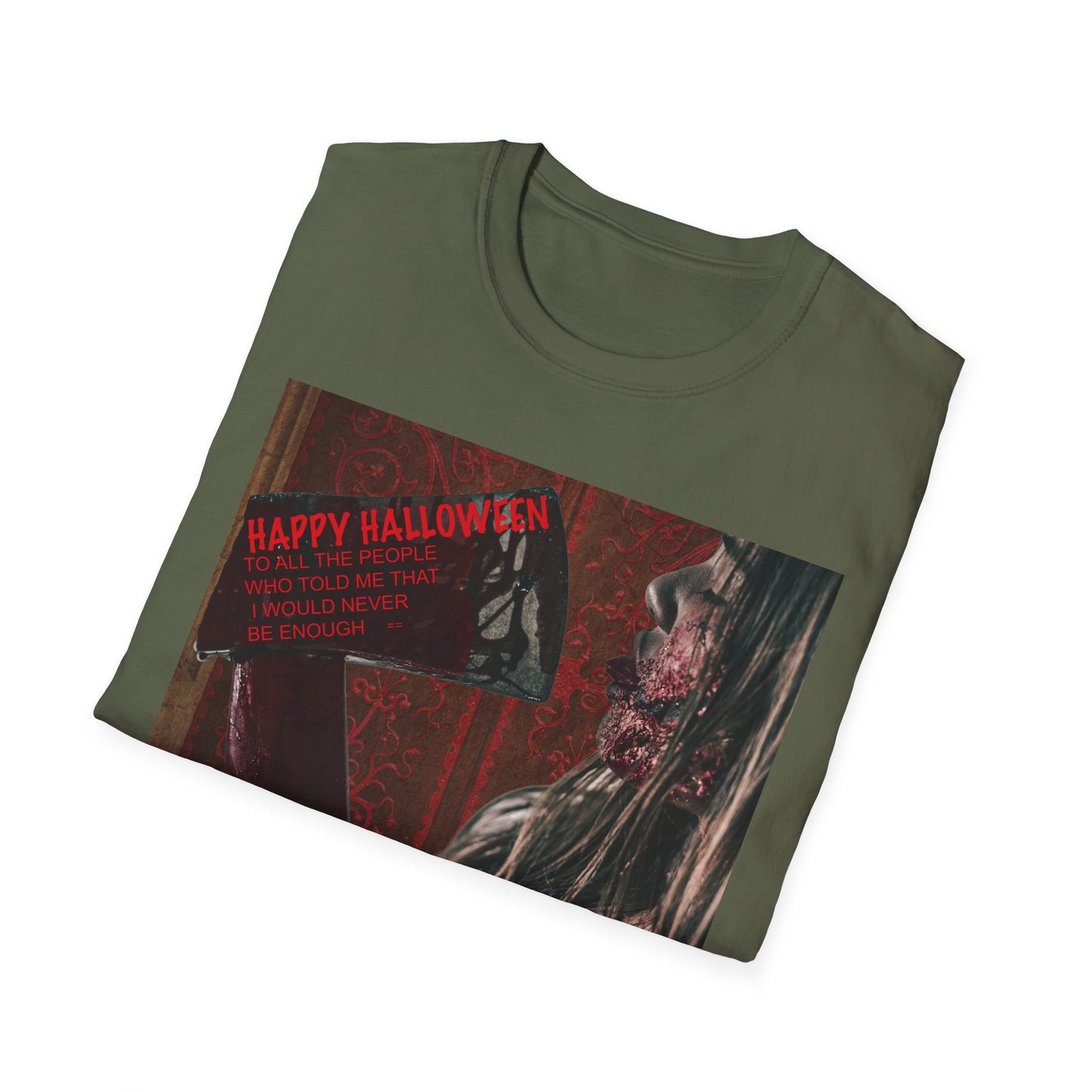 Halloween Horror Movie Axe Girl Unisex T-Shirt, Spooky Gift, Graphic Tee, Halloween Costume, Casual Wear, Men’s & Women’s Tee