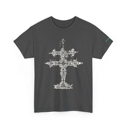 Graphic Tee — Gothic Cross Illustration Shirt