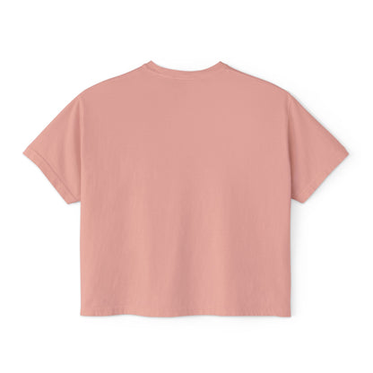 Floral Country Tulips Women's Boxy Tee - Cute Spring Top, Casual Wear, Gift for Her, Garden Lovers, Everyday Style