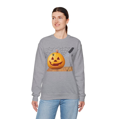 Halloween Horror Smiling Pumpkin Face Sweatshirt