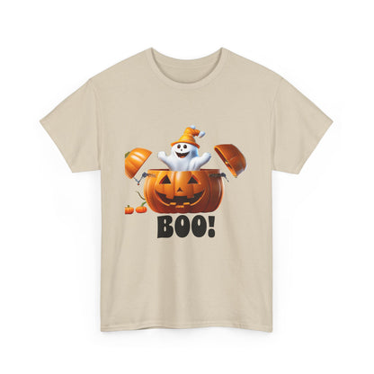 Halloween Jack-in-the-Box, unisex cotton tee