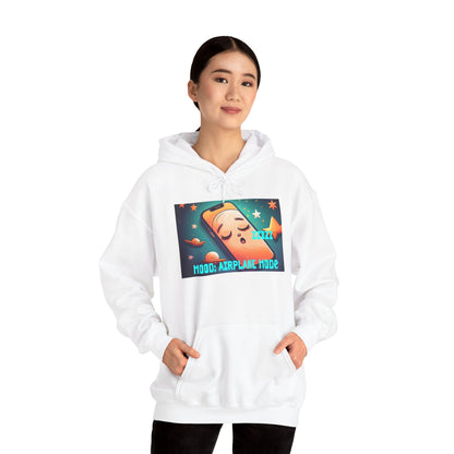 Hooded Sweatshirt - Airplane Mode Mood Sleeping Phone