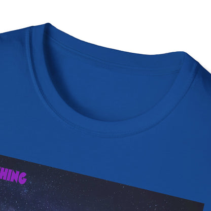 Quantum Field Galaxy-Themed Unisex T-Shirt - Cosmic Vibes, Inspirational Quote Tee, Gift for Space Lovers, Casual Wear, Unique Graphic T-Shirt
