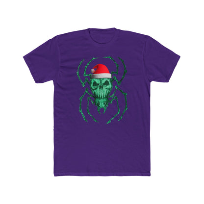 Skull Spider Tee — Festive Santa Hat Christmas Tee
