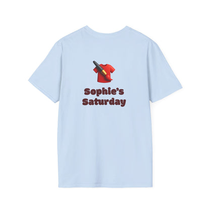 Sophie’s Saturday Floral Abstract T-Shirt — Red Rose Graphic Tee