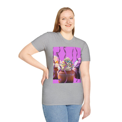 Colorful Cupcake Unisex T-Shirt | Sweet Treats Tee, Birthday Gift, Dessert Lover’s Apparel, Cute Food Shirt, Fun Casual Wear