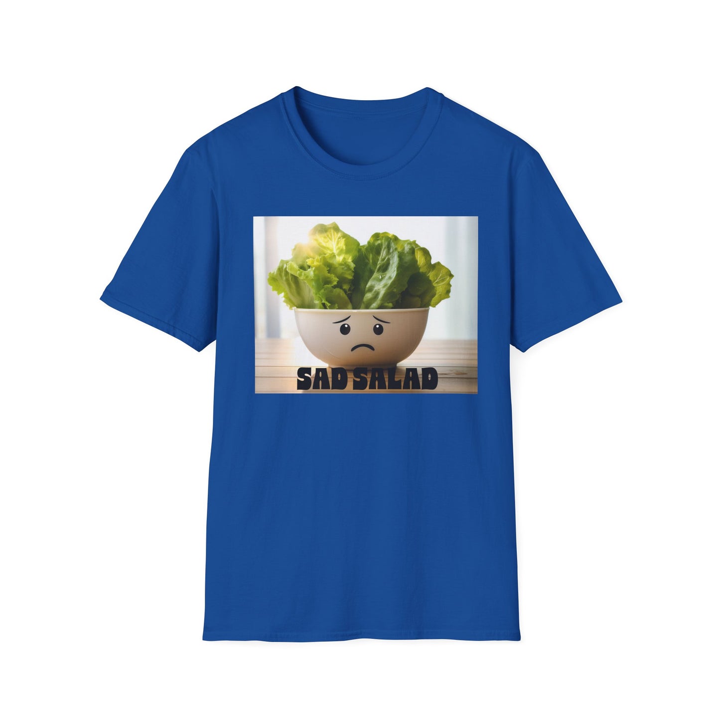 Cute T-Shirt with Sad Salad Face Design