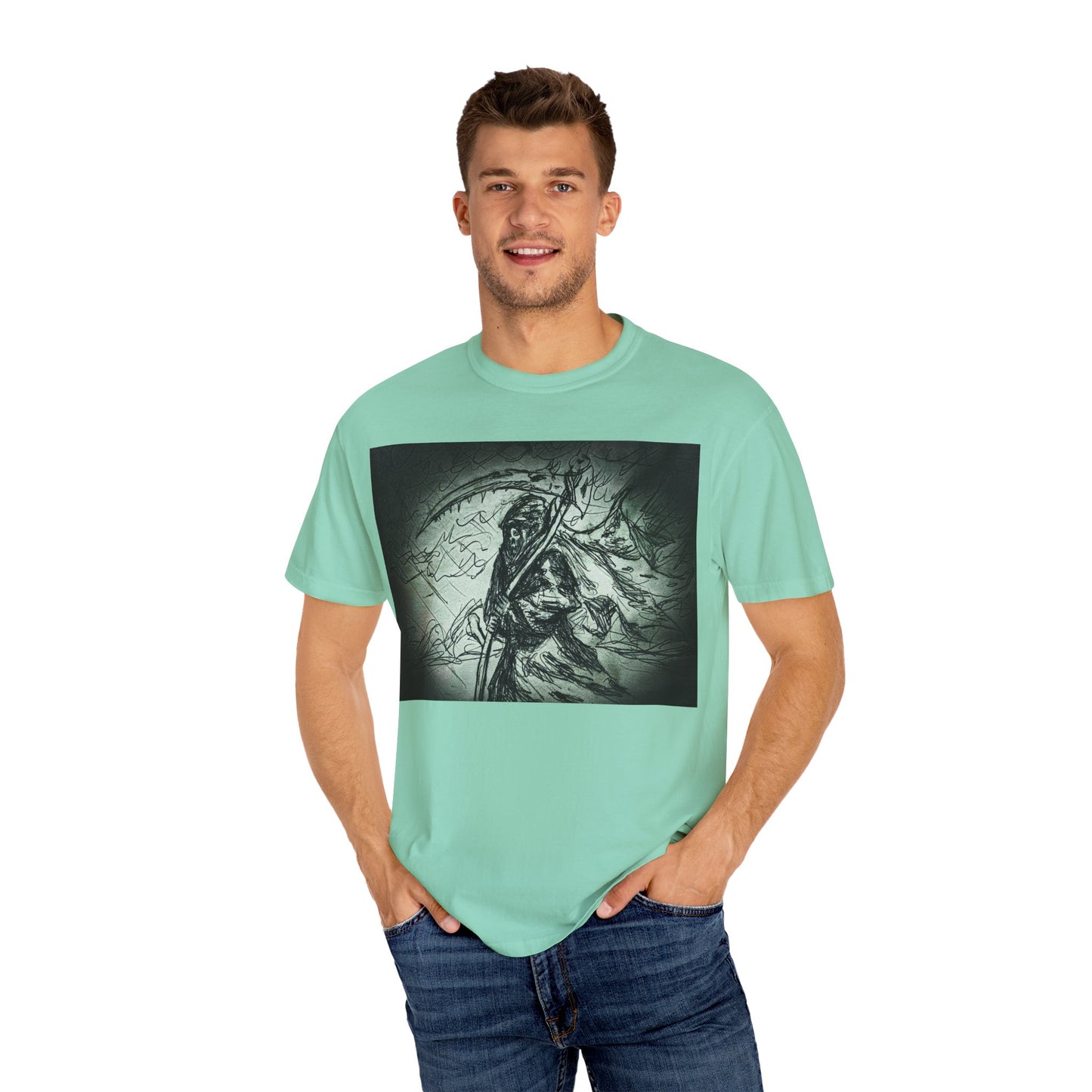 Grim Reaper Graphic T-Shirt for Halloween