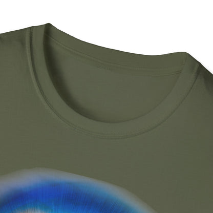 Eerie Triple Skull Circle Unisex T-Shirt - Hand Drawn Design by Chris Cleveland