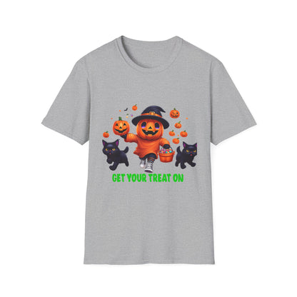 Halloween Themed T-Shirt, Perfect for Trick-or-Treating, Fall Celebrations, Graphic Tee for Cat Lovers, Unisex Costume Top, Fun Spooky [...]