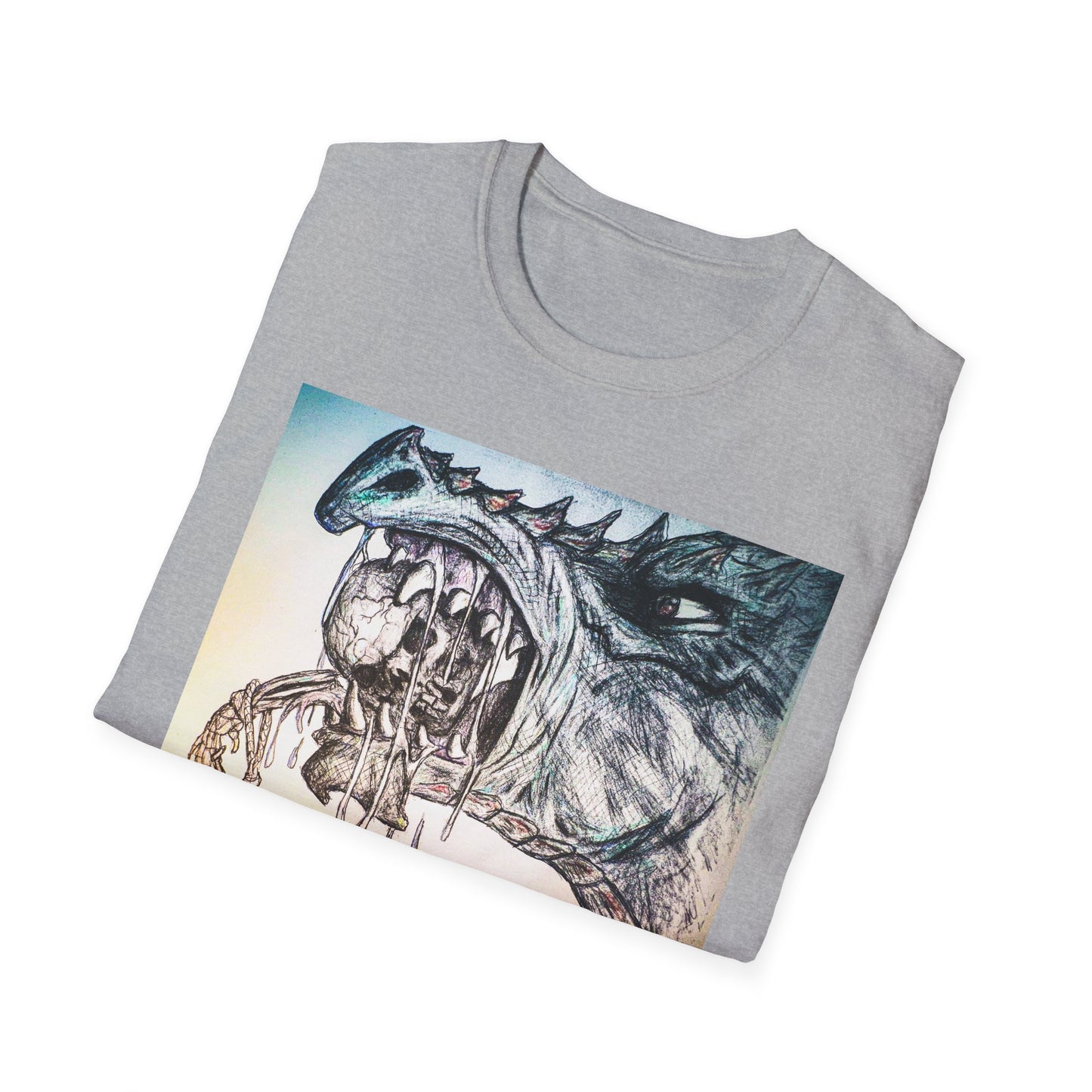 Graphic Dragon Art Unisex T-Shirt, Unique Gift for Ocean Lovers, Summer Vibes, Casual Wear, Perfect for Beach Days, Art Parties
