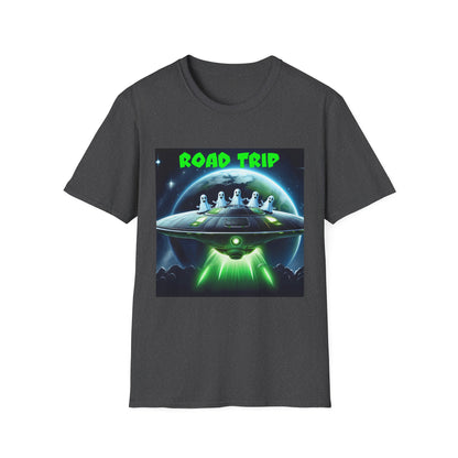 Retro Road Trip Alien T-Shirt | Unisex Graphic Tee, Space Adventure Shirt, Gift for Travelers, Cool Summer Tee, Road Trip Essentials