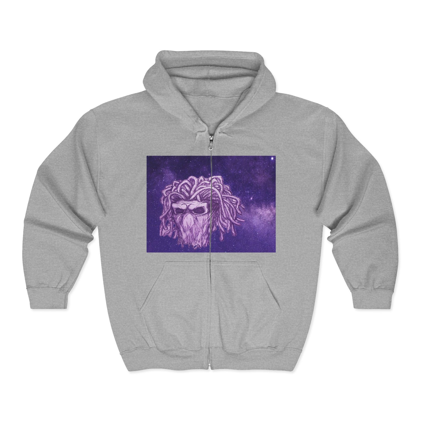 Starred Cosmic Purple Masked Skull Demon