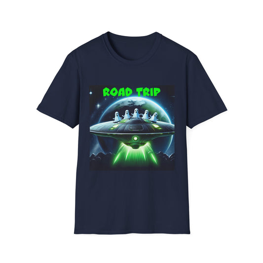 Retro Road Trip Alien T-Shirt | Unisex Graphic Tee, Space Adventure Shirt, Gift for Travelers, Cool Summer Tee, Road Trip Essentials